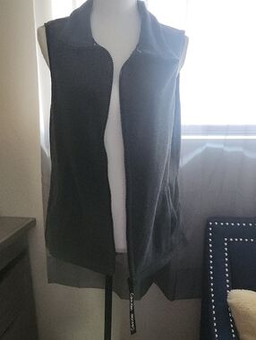 Calvin Klein Zip-Front Women's Vest  - Gray